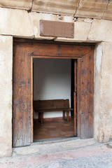 Rural door and bench