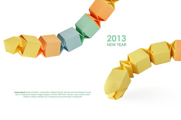 Origami snake 2013