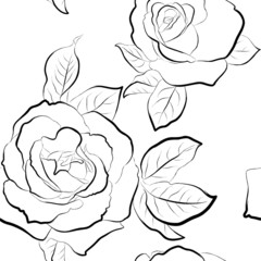 Roses seamless wallpaper