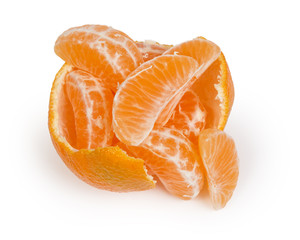 tangerine slices in peel