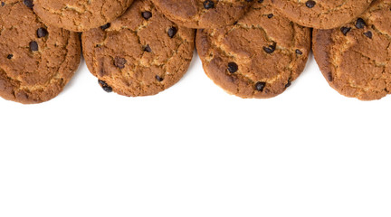 cookies with chocolate pieces border