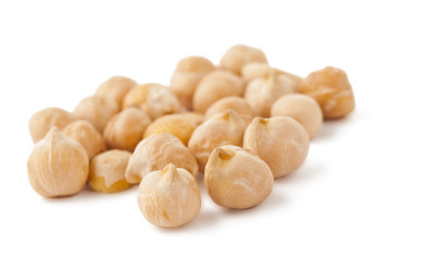 Chickpea isolated on white background