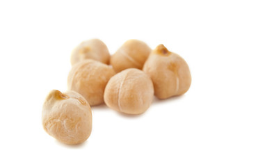Chickpea isolated on white background