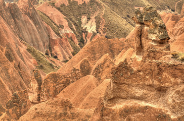 Famous cave city  Cappadocia at Turkey, HDR photography