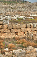 Ancient Olympic Roman stadium in Perge, HDR