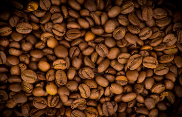 Coffee beans background