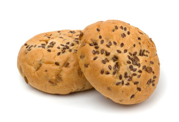 Bread buns isolated on white background