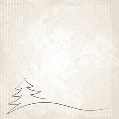 Weihnachtsbaum auf Grunge-Hintergrund