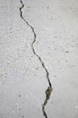 Crack in the ground