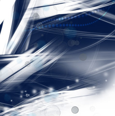 Abstract blue and white lines futuristic background