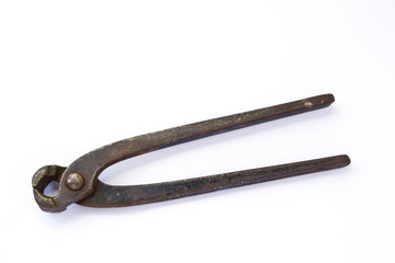 Pliers on a white background