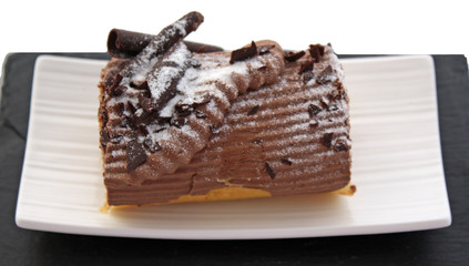 Bûche au chocolat