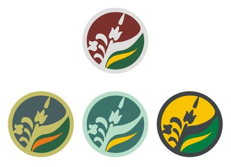 Logo rolnictwo, żniwa, kłos © afoonia