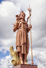 Gott Shiva, Statue am heiligen See Grand Bassin, Mauritius, Afri