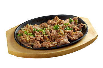 .Chinese dish -pork  with vegetables