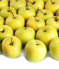 juicy apples, isolated on white