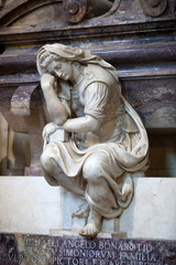 Obraz premium Florence - Santa Croce.Tomb of Michelangelo Buonarroti