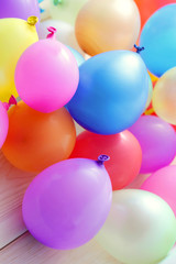 Fototapeta na wymiar multicolor balloons