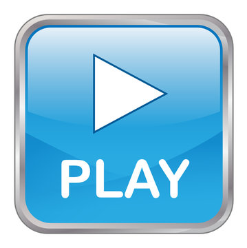 "PLAY" Web Button (watch video media player music file start)