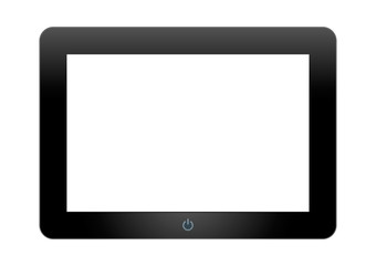 Tablet PC on white background