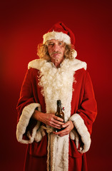 Bad Santa mit Bierflasche