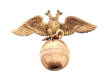 Double Eagle - Emblem of Russia on the old monument