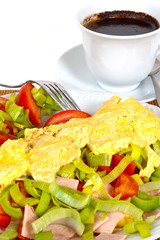 Omelet with vegetables