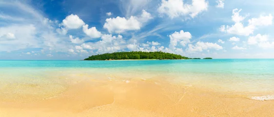 Printed kitchen splashbacks Island Tropical island panorama