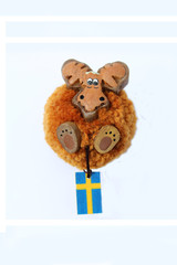 Figure of fun elk. The symbol of Sweden