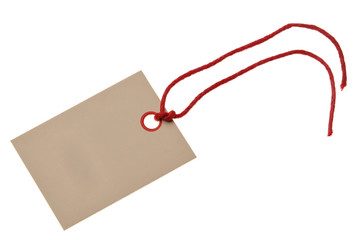 blank gift tag label