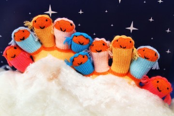 Kinderfinger im Schnee