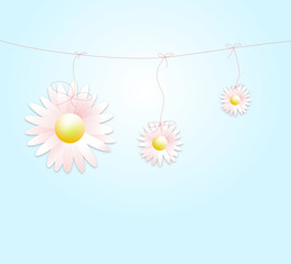 Hintergrund mit Gänseblümchen