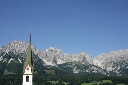 Blick auf den "Wilden Kaiser" in Tirol