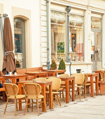 Restaurant in the city