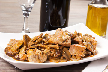 spezzatino di carne con funghi