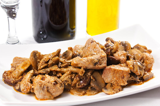 spezzatino di carne con funghi