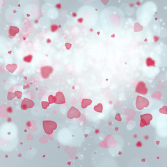 Valentine background: heart tornado