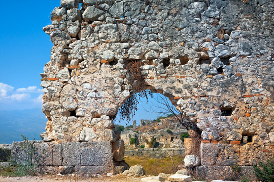 Ancient walls ruins