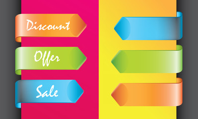 colors discount labels