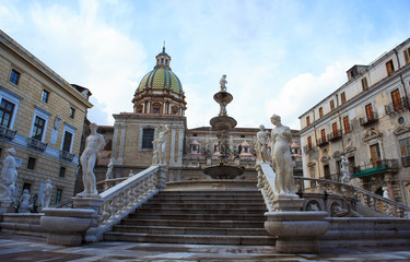 Fontana delle Vergogne in Palermo