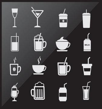 Icons of drinks