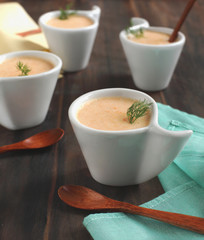 Carrot potato cream soup