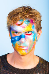 color face art men