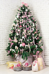 christmas gifts under the fir-tree