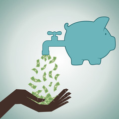 invest your save money stock vector