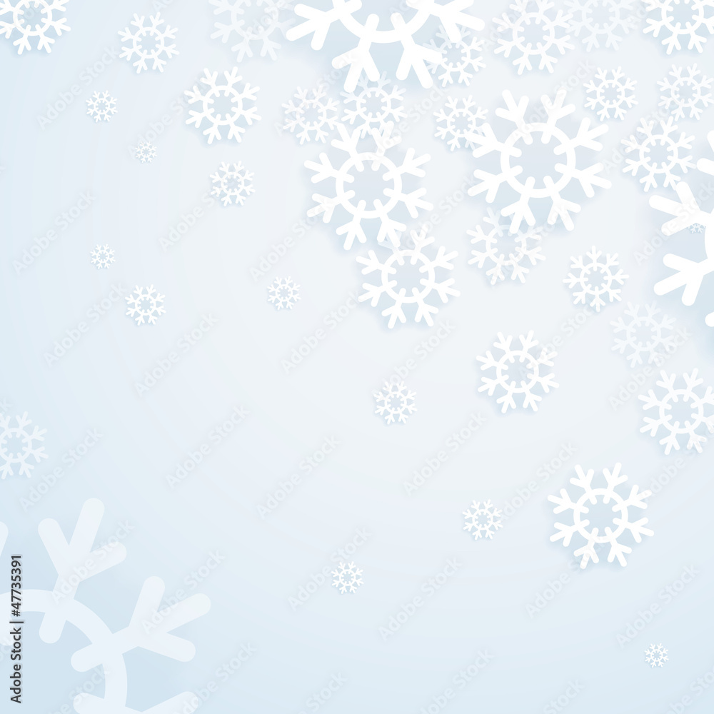 Aufkleber winter abstract bright background. template for a text