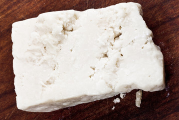 italian cheese Parmesan on wood table