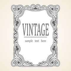 Vector Vintage frame