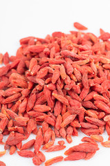 wolfberry fruit isolated on white background