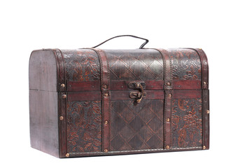 Old wooden treasure chest